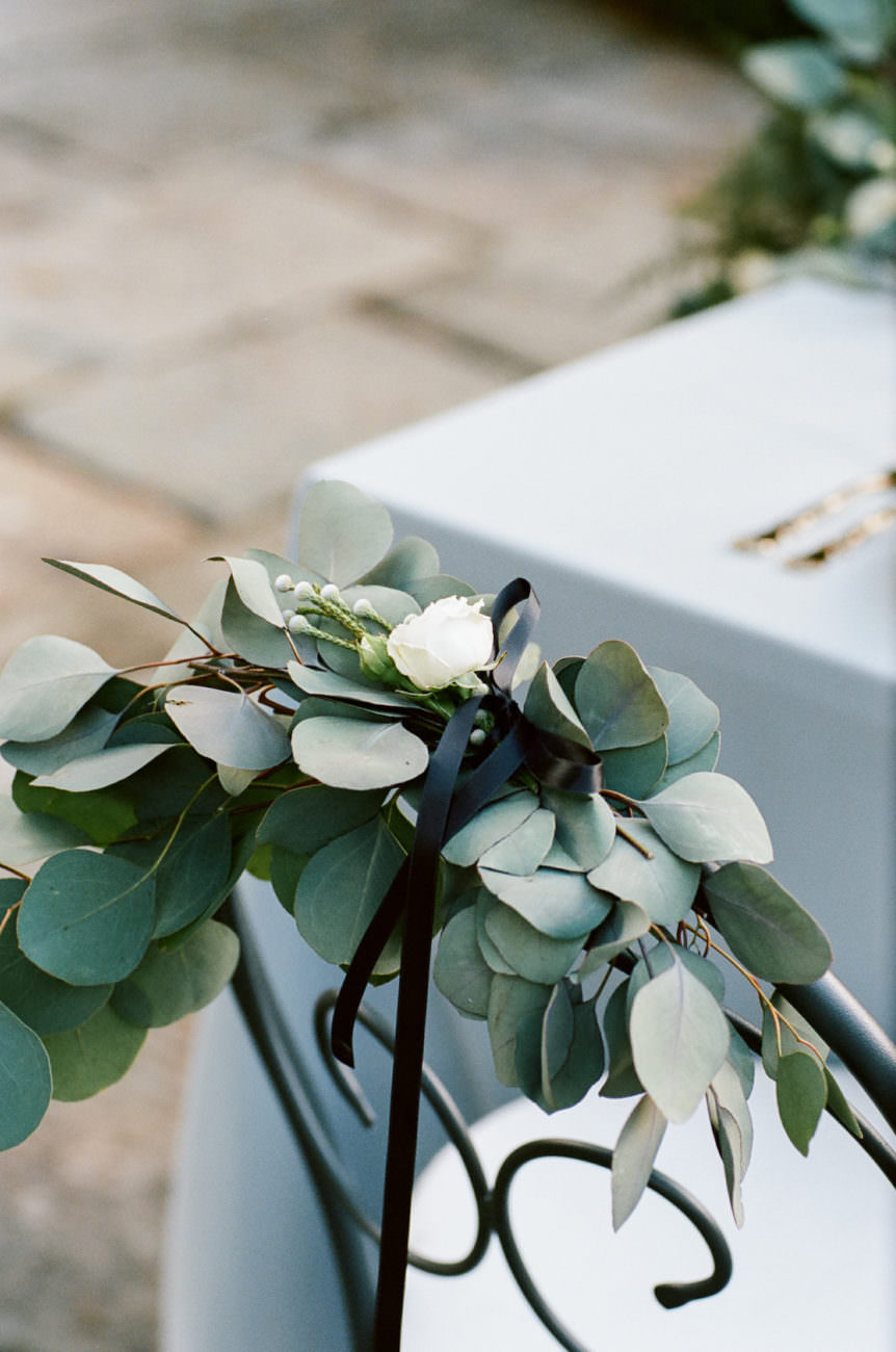 Style Shoot in Tuscany, Italy chair decoration ideas for weddings