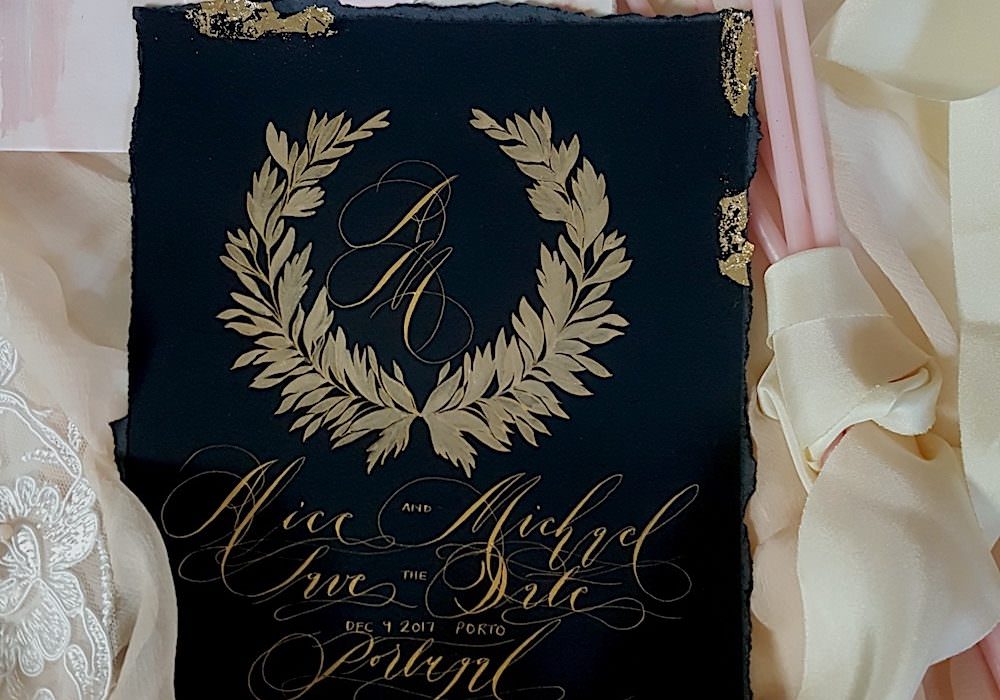 Designer Wedding Invitations_Black tie event invitations