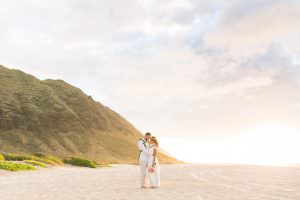 Destination wedding locations simple Oahu wedding