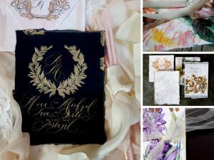 Wedding Invitation Trends 2018 pink and black design