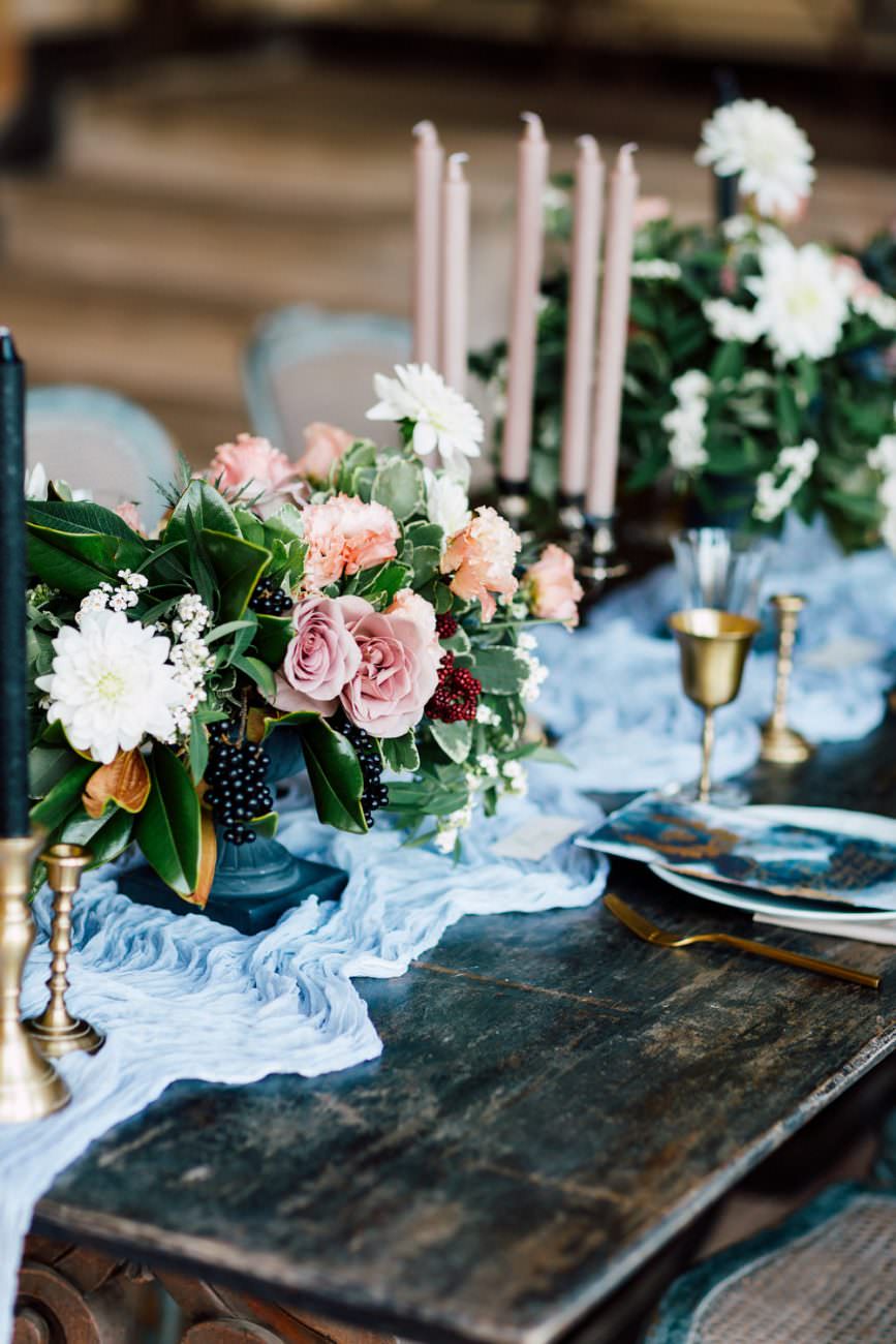 French Wedding Inspiration table setting ideas