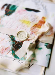 Latest Wedding invitation trends for 2019 calligraphy wrap