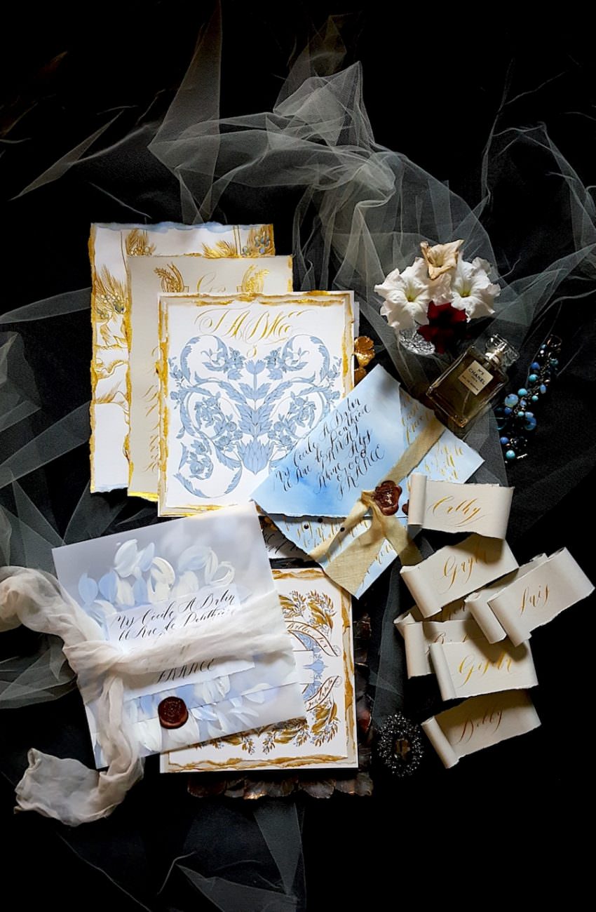 Hand Painted Wedding Invitations whole collections