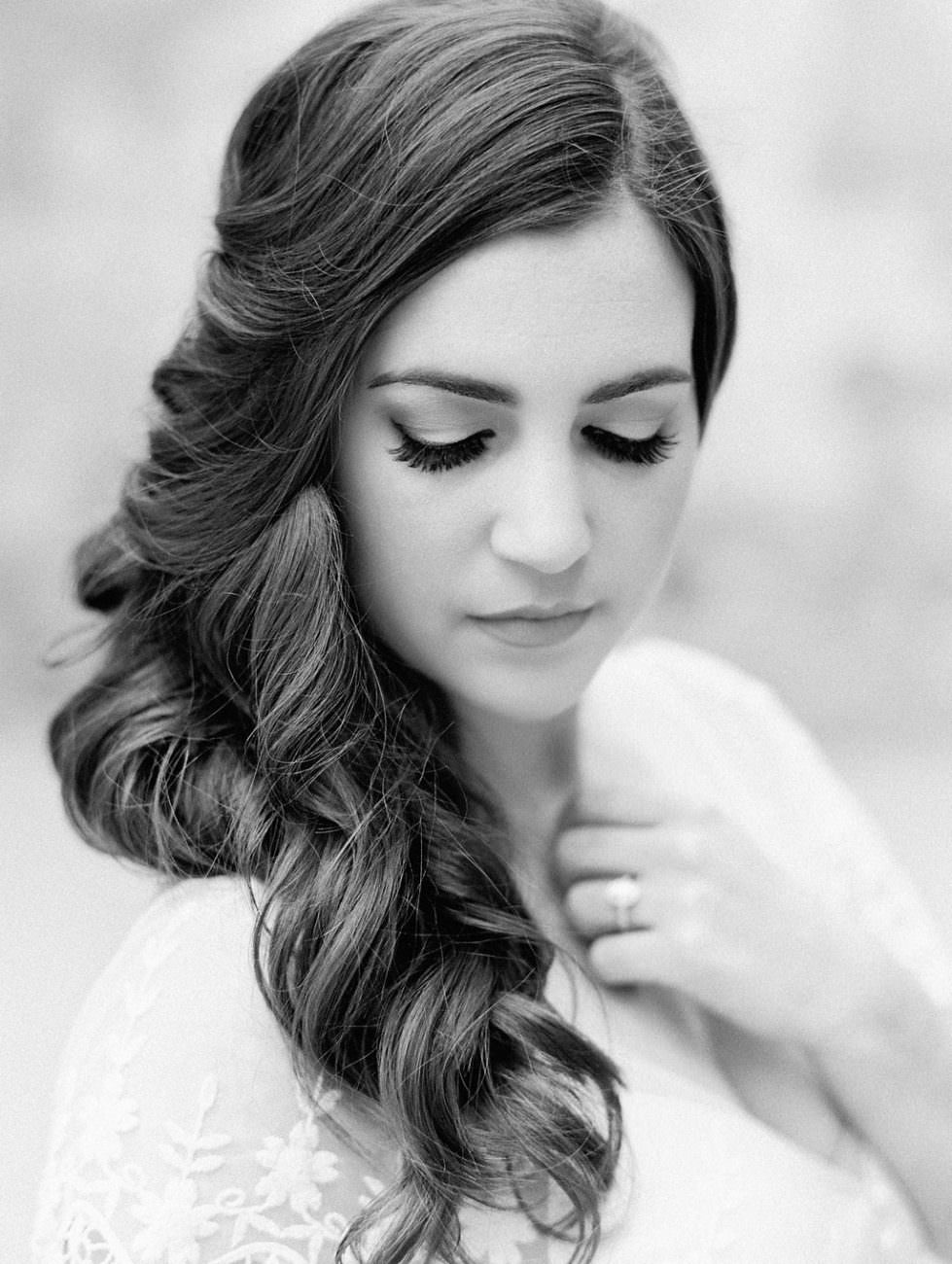 Orange Country wedding inspiration black and white bride