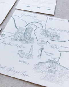 Invitation Glossary Map drawing
