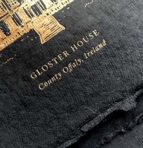 Invitation Glossary hand made paper