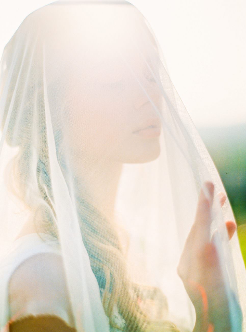 Palace Wedding Inspiration bride with veil