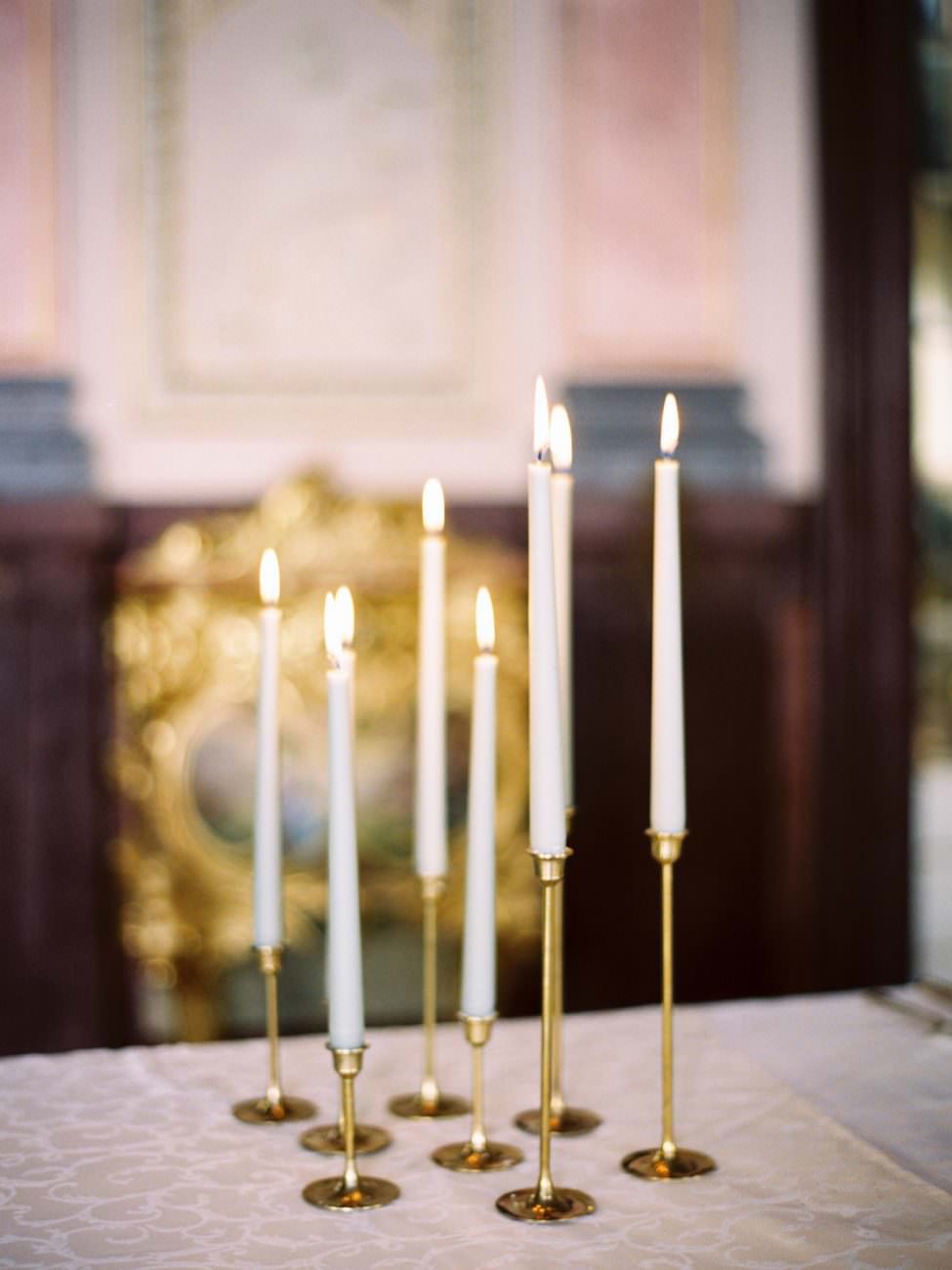 Palace Wedding Inspiration - candles
