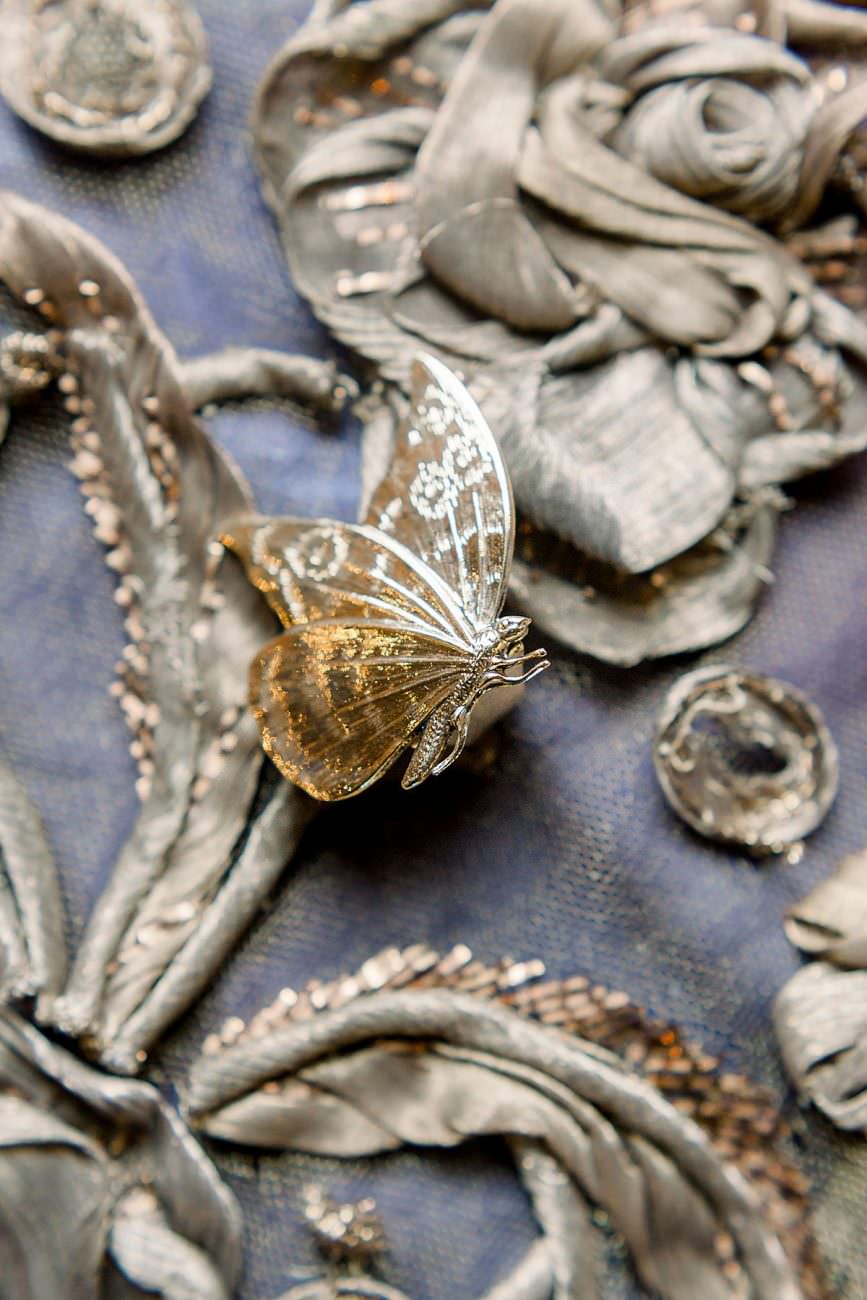 Baroque Wedding butterfly ring
