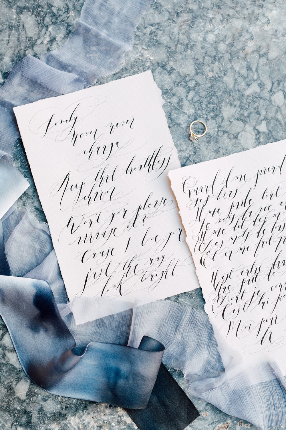 French Wedding Invitations Calligraphy Love Sonnets Slanted French Wedding Invitations Calligraphy Love Sonnets Slanted