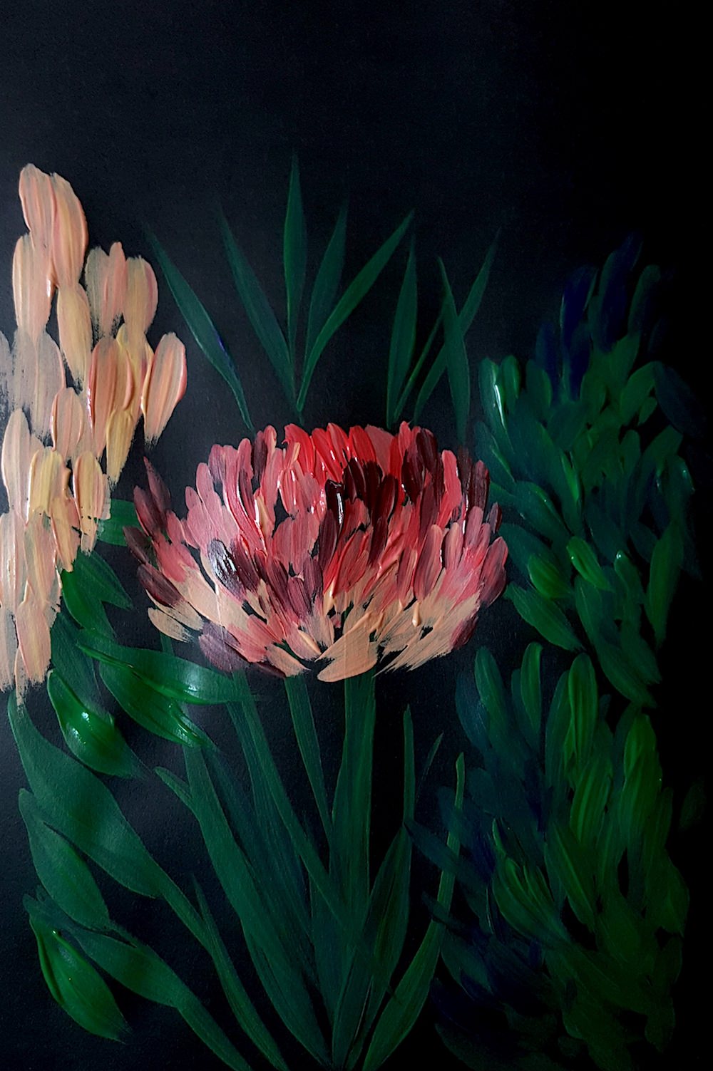 Acrylic Paintings Illustrator inspired by Burne Jones full painting