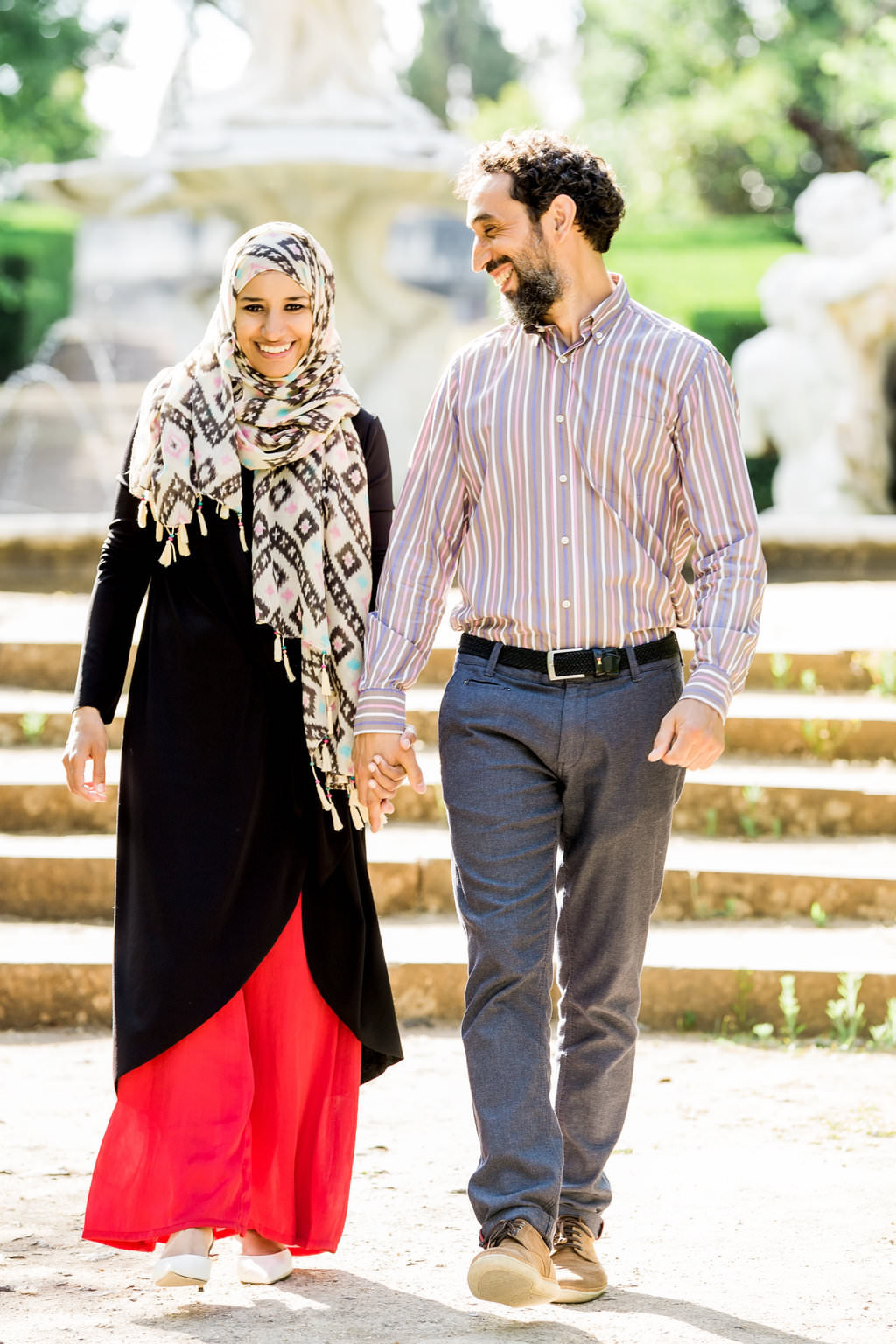 Our Marriage - walking together hand in hand through the gardens