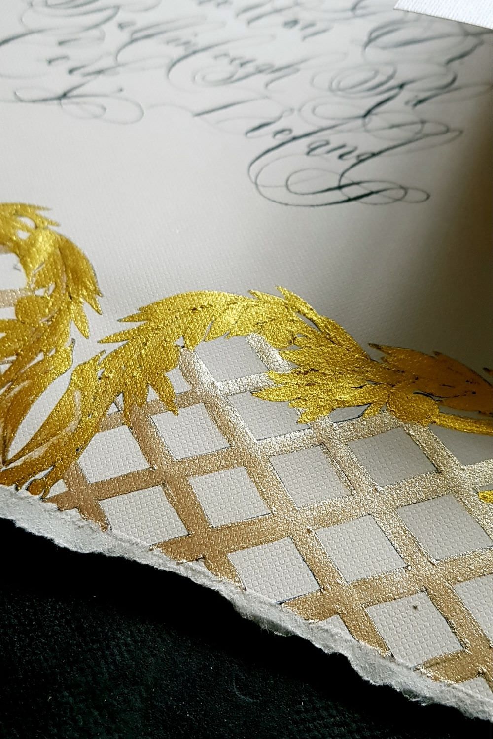 Ireland wedding invitations featuring a custom designed statement envelope for a luxury elopement in the country