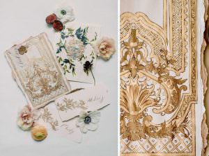 Fine art, luxury wedding invitations to compliment a haute couture bridal gown