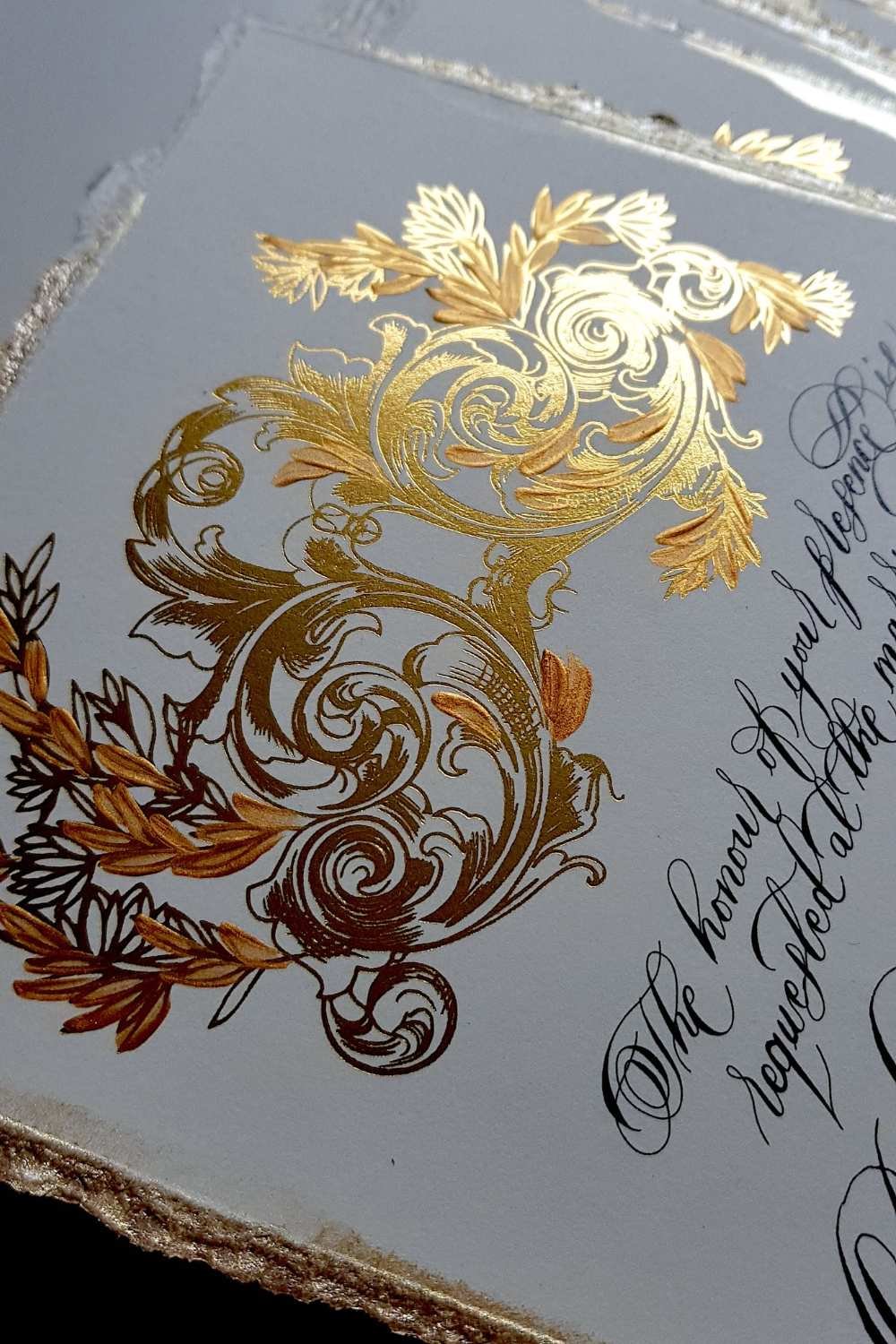 Calligraphy Wedding Invitations - Wedding at Le Meurice, Paris ...